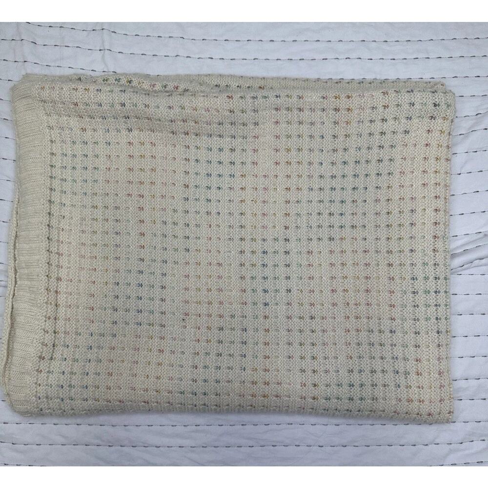 Koala Baby Knit Sweater Blanket Rainbow Dotted For Cream 2014 Babies R Us